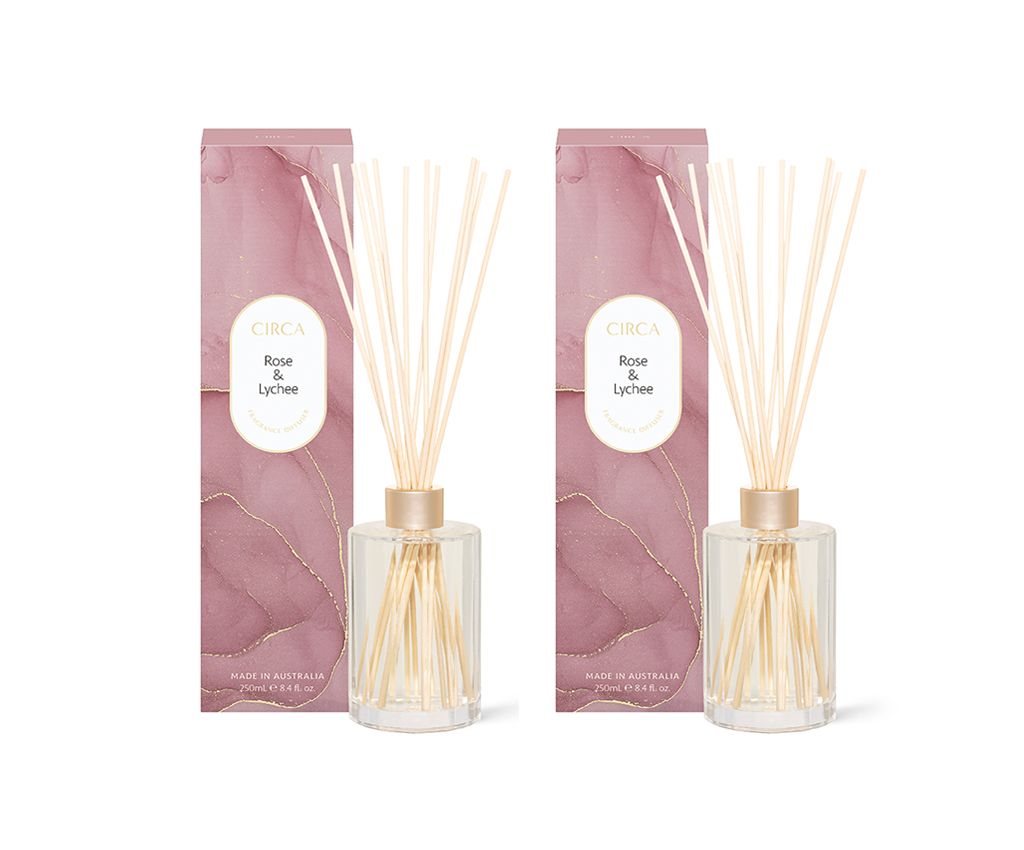 Diffuser 250ml - ROSE &amp; LYCHEE Set